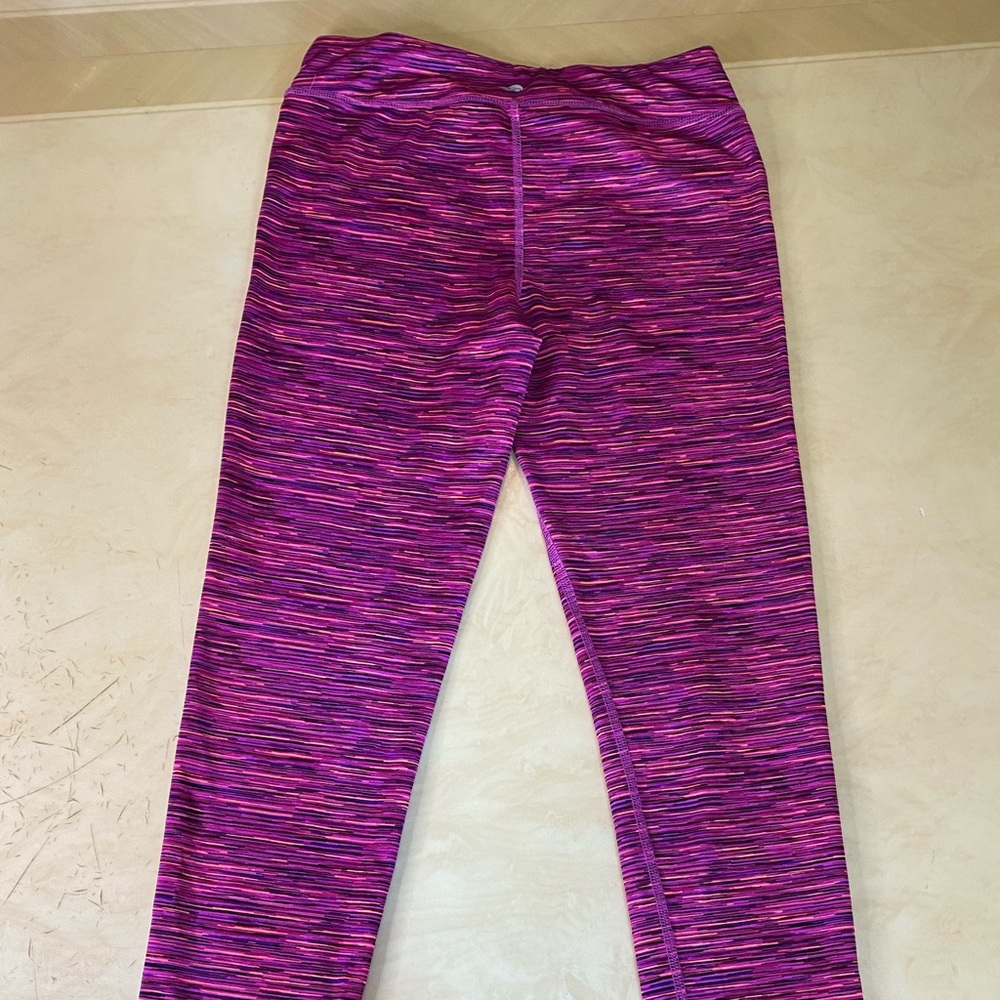 Size Large Purple and Pink Leggings/Yoga Pants
